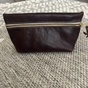 Portland Leather Goods Makeup Bag/ Toiletry